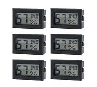 NbgrvB Confezione da 6 mini termometro igrometro digitale, da -58 °C a 21 °C, per serra, custodia per chitarra, incubatrice, frigorifero