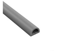 NbgrvB Copertura per cavi da pavimento, 10 x 15 mm, in PVC, con curva, prevenzione dei rischi di inciampo, per animali domestici e bambini (grigio curvo)