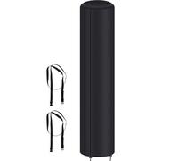 NbgrvB Copertura per doccia solare resistente 420D, impermeabile, resistente ai raggi UV, per esterni, con regolabile, colore nero, 66 x 220 cm
