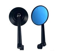 NbgrvB Coppia Specchietti Retrovisori per ZX10R 2004-2010 e ZX6R | Lega alluminio CNC, nero opaco, montaggio per facile, compatibili , design rotondo classico