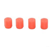 NbgrvB Coprivalvole Fluorescenti per rossi 4pz per Gomme Auto Coprivalvole | glow nel buio, colore fluo, per facile installazione a mano, design elegante, di notte