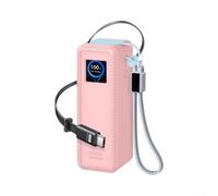 NbgrvB Custodia in silicone liquido per caricabatterie UGREEN Nexode Pro da 25000 mAh, morbida al tatto, antiurto, con slot per cinturino, rosa