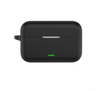 NbgrvB Custodia in silicone per Realme Buds T500 Pro - Cover morbida resistente all'usura con protezione antigraffio per Slim Fit Nero (nero)