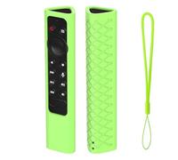 NbgrvB Custodia protettiva in silicone per telecomando NVIDIA Shield TV Pro, cover morbida antiurto con presa migliorata, lavabile, antipolvere, per controller 4K HDR, verde fluorescente