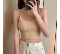 NbgrvB Damen Ice-Silk Tanktop U-Ausschnitt Rückenfrei | Kühler Ice-Silk Stoff, U-Ausschnitt Design, rückenfrei Stil, ideale per heiße Tage, sommerlich leicht