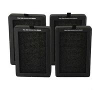 NbgrvB Elemento filtrante a carbone attivo per purificatori d'aria LV-H128 e LV-H13EU, confezione da 2, 12 x 17 cm, nero