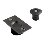 NbgrvB Fermaporta in Ottone Massiccio con Magnete Silenzioso(Yellow bronze) | Ottone massiccio, finitura anticorrosione, magnete integrato, per silenzio , durata nel tempo