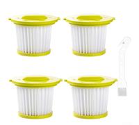 NbgrvB Filtro HEPA per aspirapolvere manuale Ryobi da 18 V, per PCL700 PCL704 CL705 (incluso PLC704K/PLC705K/PLC705B), confezione da 4 pezzi con spazzola di pulizia