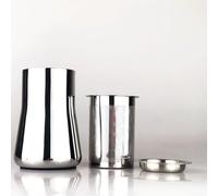 NbgrvB Filtro per fondi di caffè in acciaio inossidabile per metodi di produzione manuale, argento o grigio