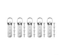 NbgrvB Ganci a D per Quadri in Ferro Nichelato con Viti(5pcs)