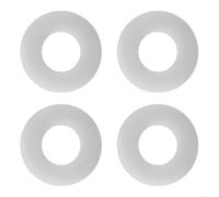 NbgrvB Geberit - Guarnizione di tenuta in silicone da 5,1 cm, valvole di scarico a tenuta stagna, ricambio per rondella Geberit 816.418.00.1, confezione da 4, colore: bianco