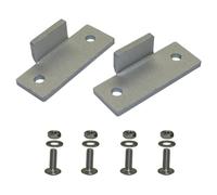 NbgrvB Kit cerniere parapolvere alluminio per Technics SL-D2 3200 B2 | Kit di cerniere antipolvere per giradischi in alluminio per Technics SL-D2 3200 B2 Argento Argento Alluminio Cerniera Kit per