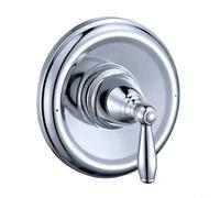NbgrvB Kit di finiture doccia a maniglia singola compatibile con BRANTFORD per valvole Posi-Temp 2510/2520/2570/2590, copertura rubinetto in metallo con arresto di sicurezza, semplice (galvanizzato)