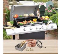 NbgrvB Kit di montaggio bruciatore pilota con termocoppia per accensione propano in acciaio inox per una maggiore durata per caminetti e bracieri