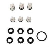 NbgrvB Kit di riparazione testa pompa con valvole di ritegno olio guarnizione 220 V auto portatile per rondelle, plastica tecnica per parti di ricambio (triangolo)