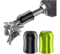 NbgrvB Magnetizzatore e smagnetizzatore, albero esagonale in lega di alluminio da 6,35 mm con doppio magnete per punte per cacciavite, forte supporto magnetico per fai da te e uso professionale, nero