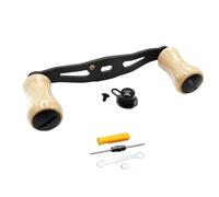 NbgrvB Manico in sughero fai da te per mulinello da pesca Daiwa Abu Steez TATULA 100 SV 103 SALAMANDURA 70/103 95 mm 3K fibra di carbonio + sughero genuino, 23 g, nero, 95 mm mano destra