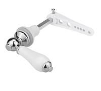 NbgrvB Maniglia di ricambio standard per cisterna per sciacquone, in lega di zinco cromata, per uso durevole, lunghezza 10,5 cm