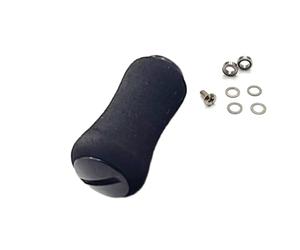 NbgrvB Manopole per mulinello da pesca in EVA nero per albero Daiwa da 27 mm, compatibili con Shimano, 40 x 19 mm, include vite e guarnizione del cuscinetto nero