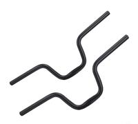 NbgrvB Manubrio riser tipo H per tipo M, compatibile con Brompton, morsetto da 25,4 mm, larghezza 520 mm, larghezza 540 mm, nero lucidato a specchio per parte della bicicletta (520 mm)