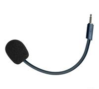 NbgrvB Microfono con cancellazione del rumore per auricolari cablati JBL Q100 Q350 Q360 Q400 con copertura in schiuma antivento connettore da 2,5 mm suono chiaro per attività all'aperto Vlogging nero