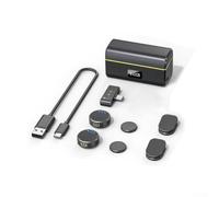 NbgrvB Microfono wireless compatto per Insta360 X5 GO per microfono ultra clip-on con cancellazione del rumore per lo streaming