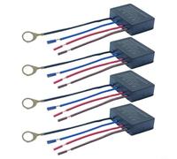 NbgrvB Nero 4-Way Touch Dimmer Switch 4-Pack Lampade da tavolo, cablaggio semplice Modulo sensore di luminosità a 3 livelli (1A)