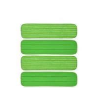 NbgrvB Panno in microfibra spessa in peluche, 45,7 cm, riutilizzabile, lavabile, per pulizia a umido e a secco, per mocio piatto da 35,6 a 45,7 cm, per Rubbermaid per Libman Bruce, verde, confezione