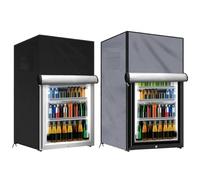 NbgrvB Per Frigorifero Esterno Resistente 210D Copertura Frigorifero Verticale Impermeabile con Accesso Cerniera per Nero