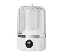 NbgrvB Portatile per mini lavatrice delicati, biancheria intima e vestiti per bambini, per lavanderia compatta da viaggio con funzionamento a un pulsante, ad alta efficienza energetica, bianco (bianco