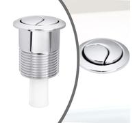 NbgrvB Pulsante WC in ABS 85 x 48 mm per cassetta Siamp Skipper 45 a doppio scarico con finitura cromata per 34455009