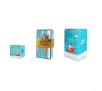 NbgrvB Scatola regalo esplosiva a sorpresa, scatola pop-up per sorprese di Natale, per regali divertenti e rivelatori, scatola per sorprese di compleanno (blu)