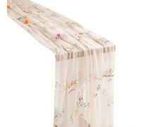 NbgrvB Sciarpa da tavolo per ricevimenti nuziali, 150 x 300 cm | Tessuto in poliammide resistente, diverse tonalità pastello, si abbina alla decorazione della casa di nozze