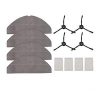 NbgrvB Set con spazzola laterale Tapo Cloth Kit per Mop Rv30 Max Plus/Ricambio Max Plus Aspirapolvere - Un Filtro Rv20 4 Panno Mop 4 Pezzi (A)