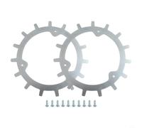 NbgrvB Set di punte antiscivolo per robot tosaerba, per Mammotion Yuka e Mini modelli autocentranti, in acciaio laminato a freddo, argento