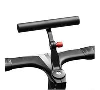 NbgrvB Staffa di estensione per manubrio della bicicletta, 15 cm, in lega di alluminio, regolabile, supporto per tachimetro, faro e fotocamera, nero (tipo standard)