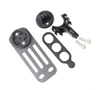 NbgrvB Staffa di montaggio per computer da bicicletta, in fibra di carbonio, con base e supporto per luce, per manubrio DEDA Alanera e TOSEEK