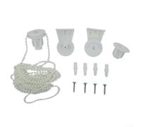 NbgrvB Staffe Plastica Bianca per Tende 25mm per fai da Te Staffe Plastica | Fissaggio per versatile, sopra laterale frontale, plastica , colore , per facile installazione