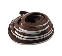 NbgrvB Striscia paraspifferi a spazzola da 10 m, a 5 strati, resistente alle intemperie, per porte e finestre, nastro per il rumore del vento, la polvere, sigillante autosfughe, 9 x 23 mm (9 x 9 mm