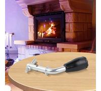 NbgrvB Stufa riscaldante per maniglia porta in acciaio inox e per | Accessorio per caldaia in plastica, 11 cm, con foro di montaggio, colore: argento
