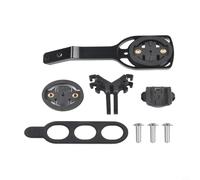 NbgrvB Supporto per computer da bicicletta in lega di alluminio per Cateye per Bryton, supporto nero per staffa per manubrio da strada per bici Bend per barre, 105 mm