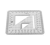 NbgrvB Trasparente per goniometro griglia in plastica 10 x 10 cm coordinate per righello scala mappa topografica navigazione ed esplorazione all'aperto