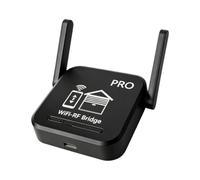 NbgrvB Tuya - Controllo senza fili per cancelli automatici e persiane | per Tuya WiFi per controlli di porte e tapparelle, ponte wireless 433 MHz Tuya WiFi a radio per il controllo della porta