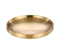 NbgrvB Vassoio Acciaio Doppio per strato Oro 21cm Antiscivolo Vassoio(21CM)