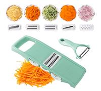 Nbguigdstr Mandolina Affettatrice per Cucina 7 in 1 Verdure/Formaggio/Patate/Carota/Cetriolo, Affettatrice, Cutter, Grinder, Waffle Fry Cutter Per Patate, Julienne Peeler