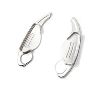 NBHGFF Paddle Del Cambio Per Volante Per Jaguar Per XF Per XE Per XJ Per F-PACE Per F-TYPE Per X760 Per X250 Per X260 Per X761 X351 Cambio Al Volante Con Estensione(Silver)