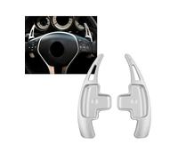 NBHGFF Paddle Shift Estensioni Leve Cambio Per Benz Per ABER GLK SLK Classe GL W176 W246 W212 Auto Volante In Alluminio Paddle Shift Estensione(Silver)