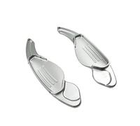 NBHGFF Paddle Shift Estensioni Leve Cambio Per Land Per Range Per Rover Per Evoque Per Discovery Sport Per Jaguar Per XF Per XE 2 Pezzi In Lega Di Alluminio Per Auto Con Cambio Al Volante(Silver)