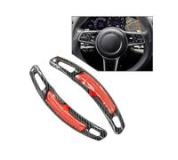 NBHGFF Paddle Shift Estensioni Leve Cambio Per Panamera Per Cayenne Per Carrera Per 991 1 Coppia Di Auto Volante Cambio Paddle Shifter Estensione(Carbon Fiber Black)