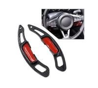 NBHGFF Volante Auto Shifter Paddle Per 3 6 Per CX-3 Per CX-4 Per CX-5 Per MX-5 1 Paio Di Estensioni Per Le Leve Del Cambio Al Volante Dell'auto(Carbon Fiber Black)